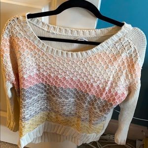 Cream American Eagle Sweater.